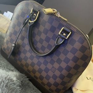 LOUIS VUITTON Alma PM Damier Ebene Satchel Bag
